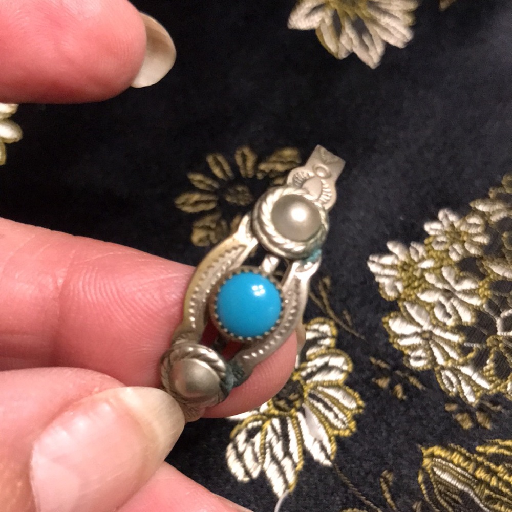 Baby Turquoise Cuff Bracelet - Picture 4 of 8